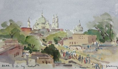 Henri DAVY (1913-1988) 

Agra et le Taj-Mahal

Aquarelle...