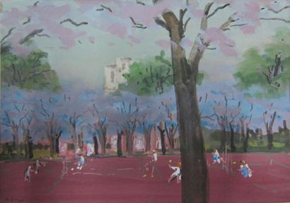 Henri DAVY (1913-1988)

Partie de Tennis

Gouache...