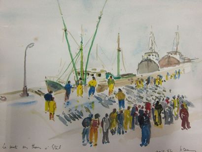 Henri DAVY (1913-1988)

La vente des thons...