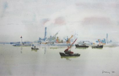 Henri DAVY (1913-1988)

Fos-sur-Mer

Aquarelle...