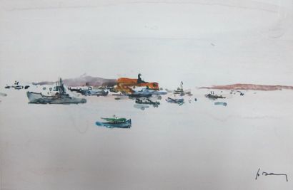 Henri DAVY (1913-1988)

Fos-sur-Mer

Aquarelle...