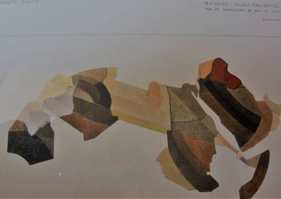 Arlette MARTIN (née en 1924)
Projets de décors...