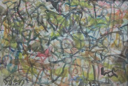 COJAN Aurel (1914-2005),
Composition abstraite...