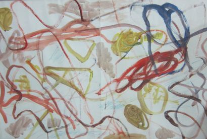 COJAN Aurel (1914-2005),
Composition rouge...