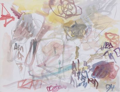 COJAN Aurel (1914-2005),
Composition abstraite...
