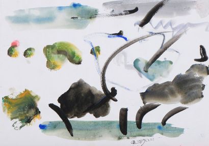 COJAN Aurel (1914-2005),

Champ et arbres

Aquarelle...