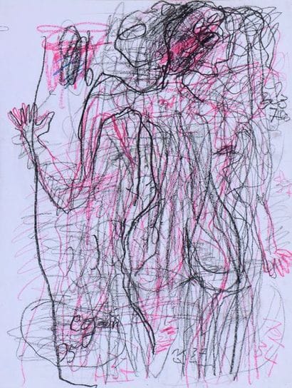 COJAN Aurel (1914-2005),

Femme de dos rouge...