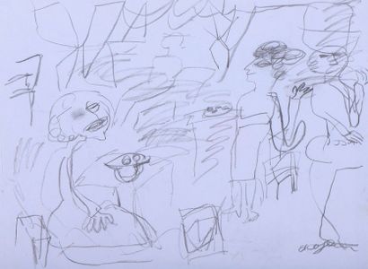 COJAN Aurel (1914-2005),

Femmes dans un...