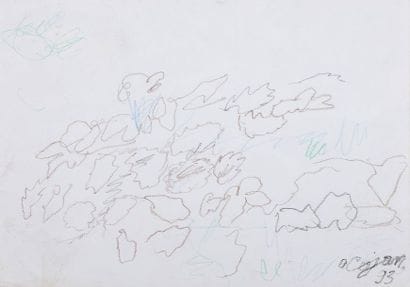 COJAN Aurel (1914-2005),

Formes rondes marrons

Pastel...