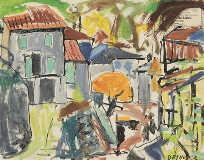François DESNOYER (1894 - 1972)

Village

Gouache...