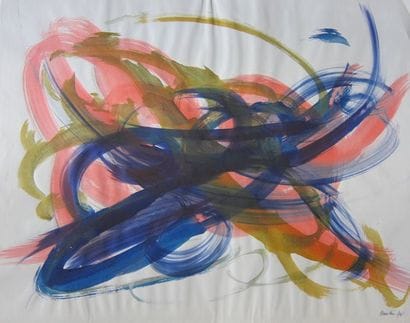 BURNSTEIN (?)

Composition abstraite,

Aquarelle...