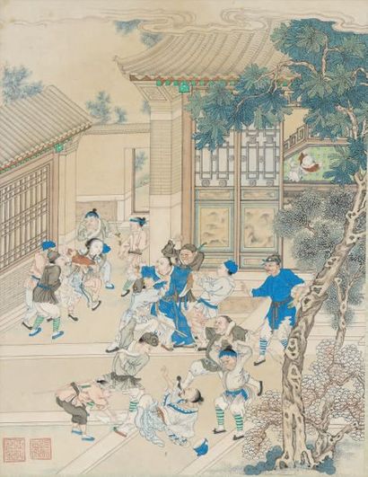 CHINE - XIXe siècle

* Ensemble de 6 pages...