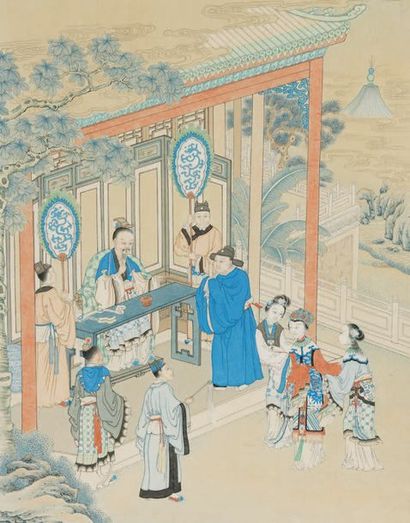 CHINE - XIXe siècle

* Ensemble de 6 pages...