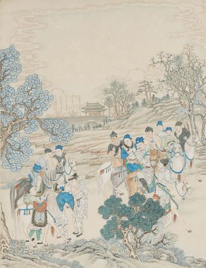 CHINE - XIXe siècle

* Ensemble de 6 pages...