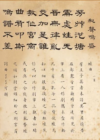 CHINE - XIXe siècle

* Ensemble de 6 pages...