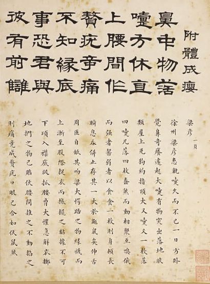 CHINE - XIXe siècle

* Ensemble de 6 pages...