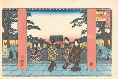 Utagawa Hiroshige (1797-1858)

Trois oban...
