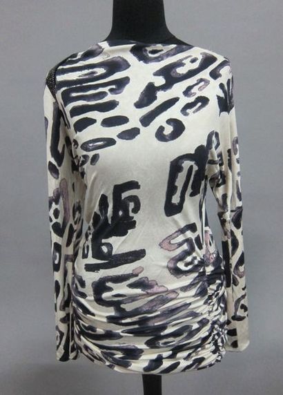 Emilio PUCCI Top imprimé Panthère rebrodé...