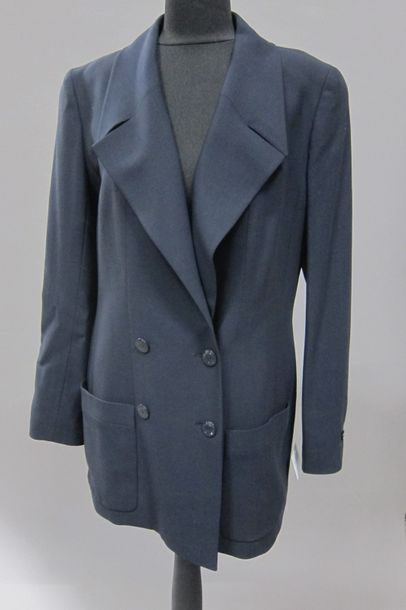 CHANEL Boutique Veste en gabardine de lainage...