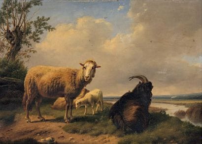 Adolphe Robert JONES (1806-1874)
Moutons
Huile...