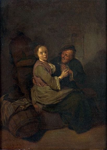 École HOLLANDAISE du XVIIe siècle, atelier...