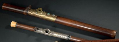CHINE - XIXe siècle
Pipe à opium en bambou,...