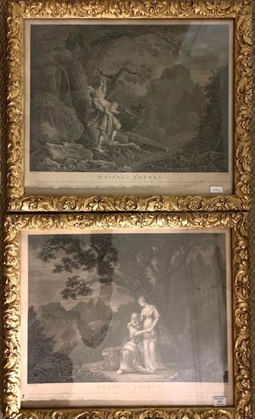G32. Paire de gravures en noir, d'après WALLAERT.
ŒDIPE...