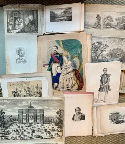 G41. Important ensemble de gravures et reproductions...