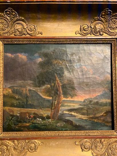 H71 École Italienne du XIXème siècle
. PAYSAGE...