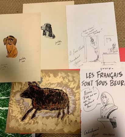 H76 René HOVIV (1929-2005)
Caricature originale...