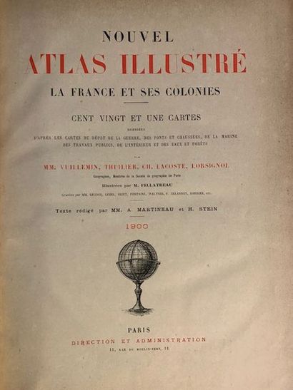 V13 Ensemble d'Atlas: - V. MONIN. Petit atlas...