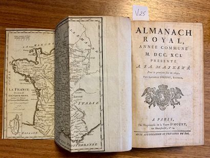 V25 ALMANACH ROYAL Année commune 1716 présenté...