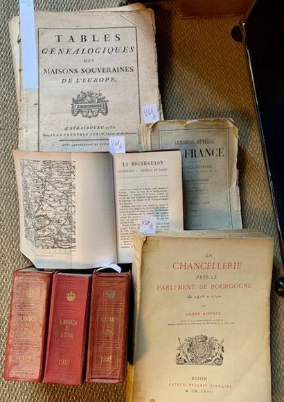 V48 Lot de volumes Généalogie, armorial et...