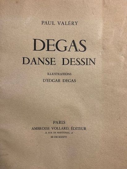 V80 VALÉRY Paul (1894-1944)
DEGAS Danse Dessin....