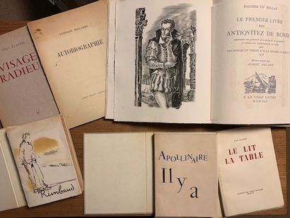 V85 Ensemble de volumes sur la poésie: -...