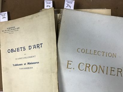 D4 Ensemble de catalogues de vente: Succession...