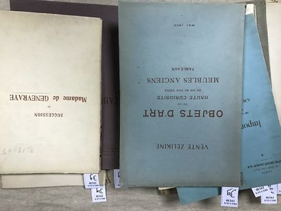 D9 Ensemble de catalogues de vente: Collection...