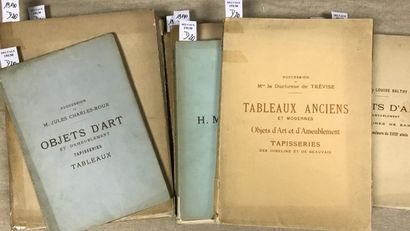 D20 Ensemble de catalogues de vente: Succession...