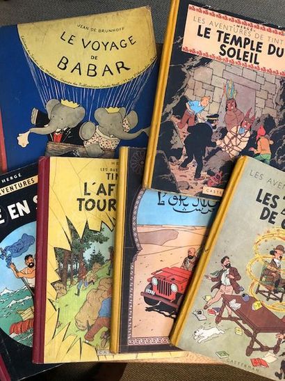 LE11 HERGÉ, les aventures de Tintin: - Les...