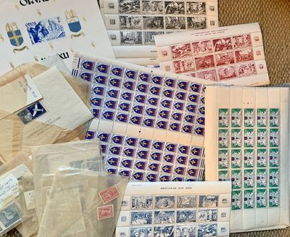 F TOUS PAYS: Lot de timbres neufs et oblitérés...