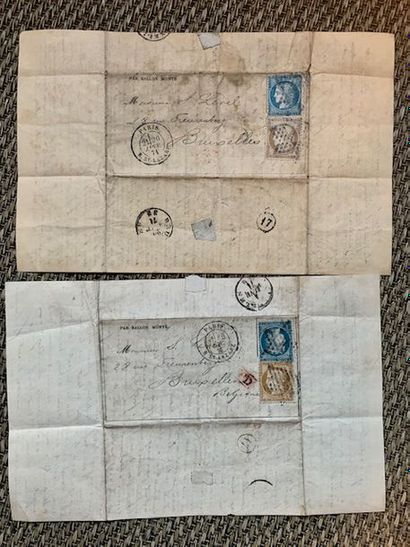 G FRANCE 1870/71 Gazette des Absents: 2 Ballons...