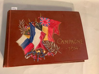 CP1 Album de cartes postales «Campagne 1914»,...