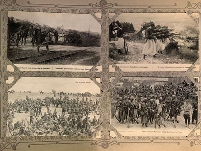 CP1 Album de cartes postales «Campagne 1914»,...