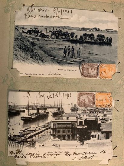 CP7 Album de cartes postales, à sujet de...