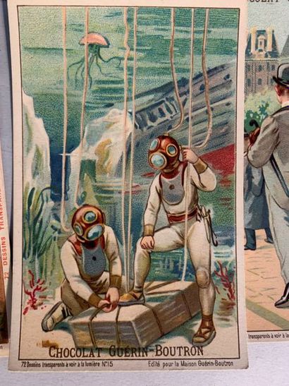 CP10 Important ensemble de cartes chromolithographiées...