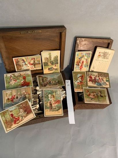 CP11 Important ensemble de cartes chromolithographiées...