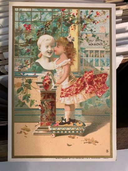 CP11 Important ensemble de cartes chromolithographiées...