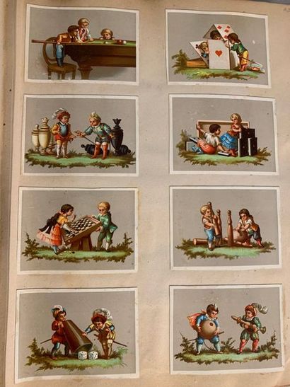 CP12 Album de chromolithographies dont certaines...