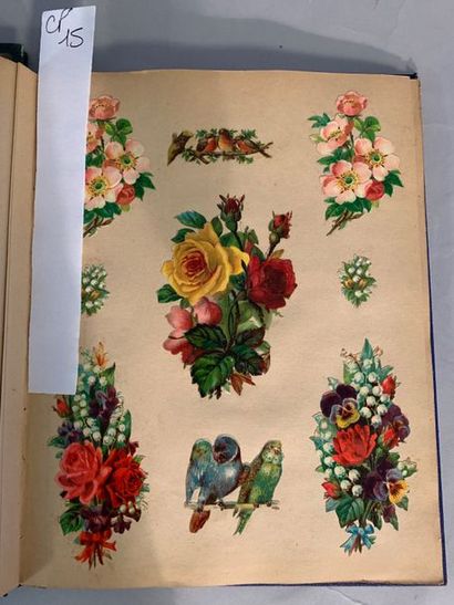 CP15 Deux albums de chromolithographies contenant...