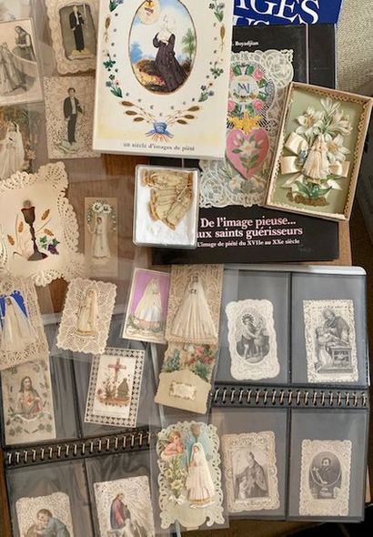 CP23 Collection de canivets et d'images pieuses...